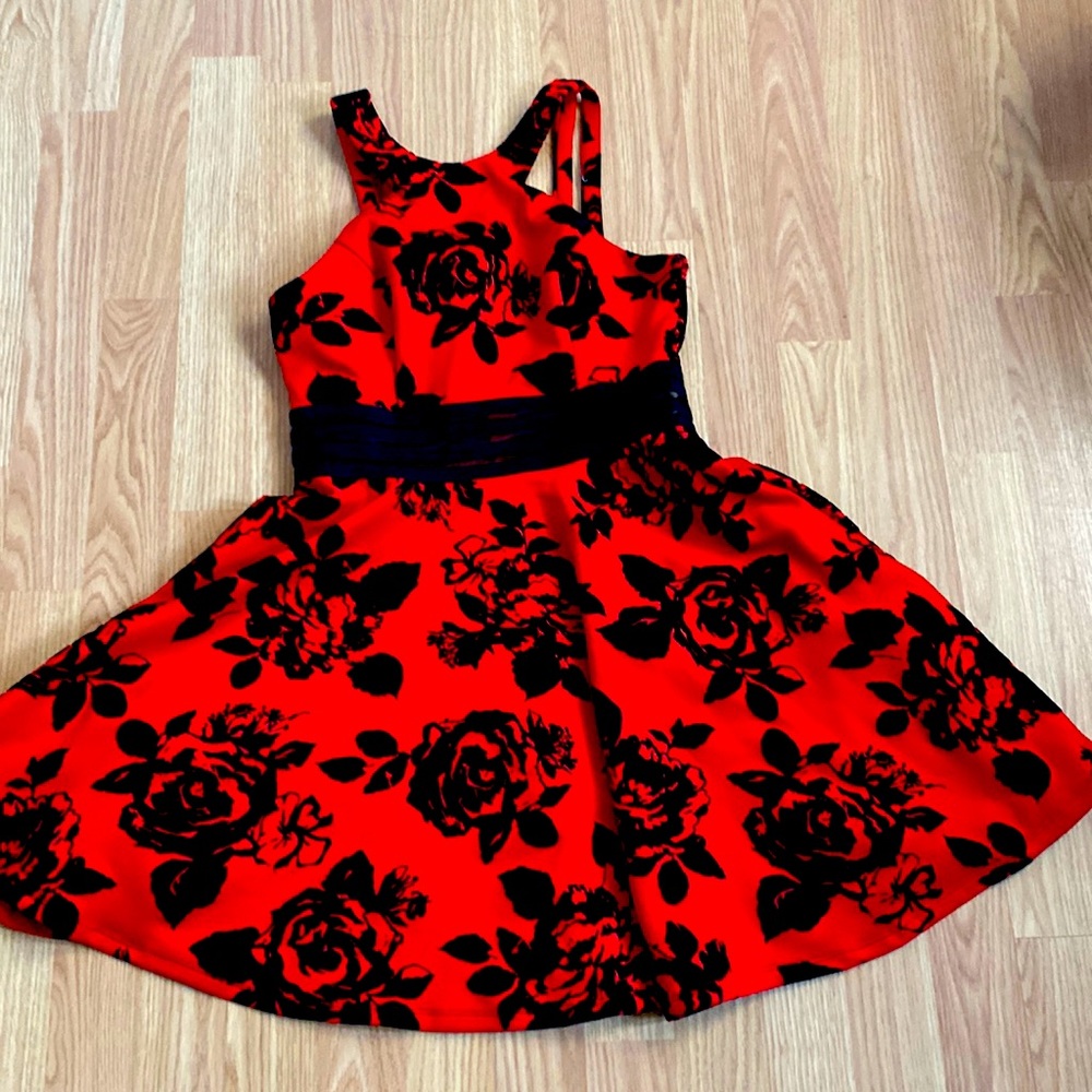 Black and red dress